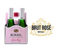 Korbel Champagne Brut Rose California - 4-187 Ml