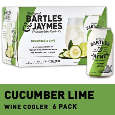 Bartles and Jaymes Cucumber Lime Wine Cooler Cans - 6-355 Ml - Image 3