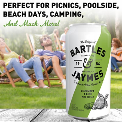 Bartles and Jaymes Cucumber Lime Wine Cooler Cans - 6-355 Ml - Image 5