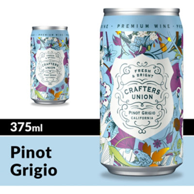 Crafters Union Pinot Grigio White Wine Can - 375 Ml - Image 1