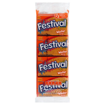 Festival Wafer Orange 12 Count - 10.6 Oz