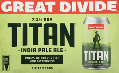 Great Divide Titan Ipa Ale 6 Count Cans - 6-12 Fl. Oz. - Image 4