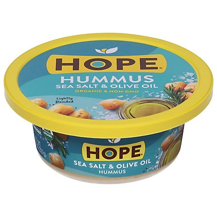 Hope Foods Organic Sea Salts & Olive Oil Hummus - 8 Oz - Image 3