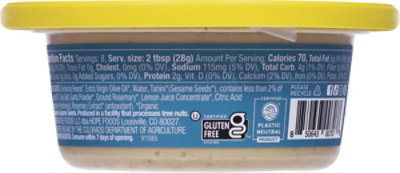 Hope Foods Organic Sea Salts & Olive Oil Hummus - 8 Oz - Image 6