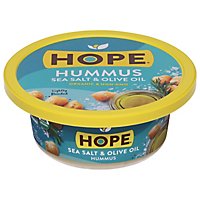 Hope Foods Organic Sea Salts & Olive Oil Hummus - 8 Oz - Image 1