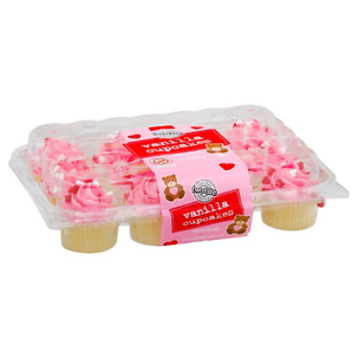 Vanilla Cupcakes Valentines 12 Pack - 10 Oz - Image 1