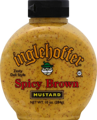 Inglehoffer Mustard Spicy Brown Zesty Deli Style - 10 Oz - Image 2