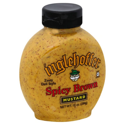 Inglehoffer Mustard Spicy Brown Zesty Deli Style - 10 Oz - Image 1