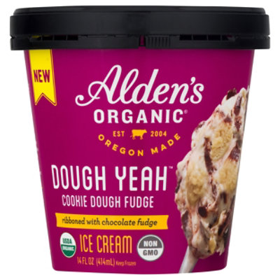 Alden's Organic Dough Yeah Cookie Dough Fudge Ice Cream - 14 Fl. Oz. - Image 3