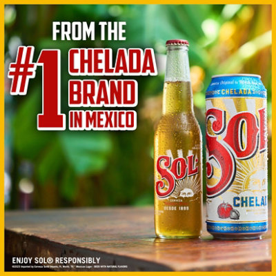 Sol Chelada Chelada Beer 3.5% ABV Can - 24 Fl. Oz. - Image 3