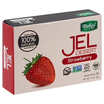 Bakol Jel Dessert Strawberry - 3 Oz - Image 1