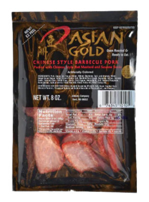 Asian Gold Mustard And Sesame Sliced Bbq Pork - 8 Oz