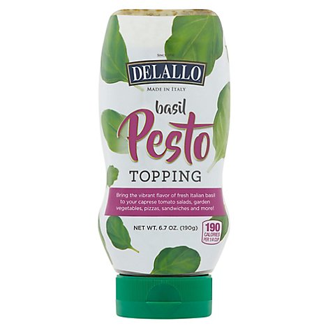 DeLallo Sauce Pesto Basil - 6.7 Oz