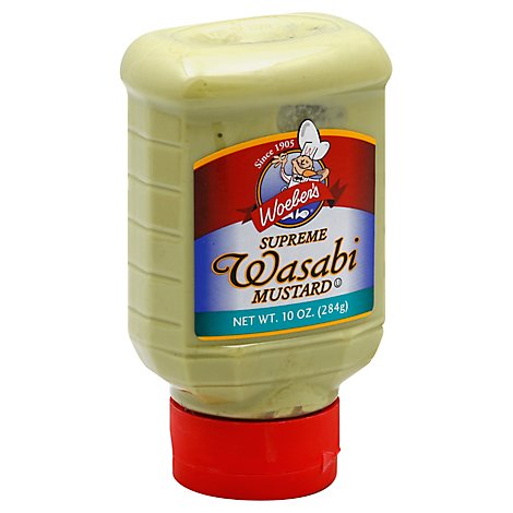Woebers Mustard Supreme Wasabi - 10 Oz