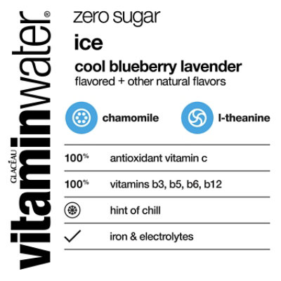 Glaceau Vitaminwater Ice Cool Blueberry Lavender - 20 Fl. Oz. - Image 2