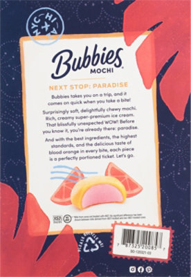 Bubbies Ice Cream Mochi Bld Orng - 7.5 Oz - Image 6