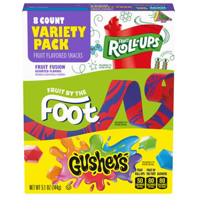 Bc Fruit Rollup/Fruit By The Foot/Fruit Gushers Vp - 5.1 Oz - Randalls