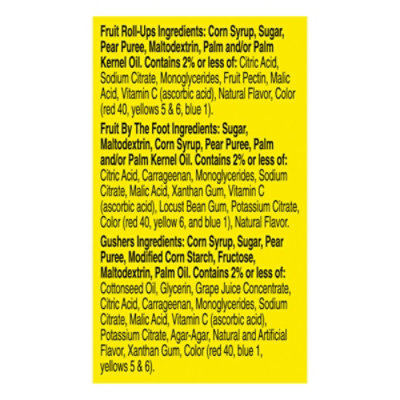 Bc Fruit Rollup/Fruit By The Foot/Fruit Gushers Vp - 5.1 Oz - Image 4