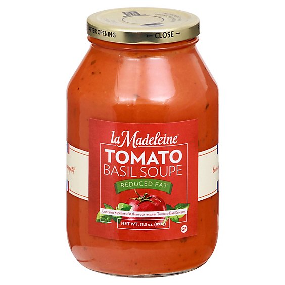 La Madeleine Soup Reduced Fat Tomato Basil - 31 Oz