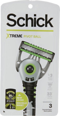 Schick Xtreme 3 Razor Disposable Pivot Ball - 3 Count - Image 2