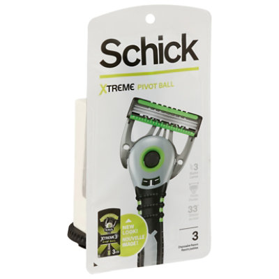 Schick Xtreme 3 Razor Disposable Pivot Ball - 3 Count