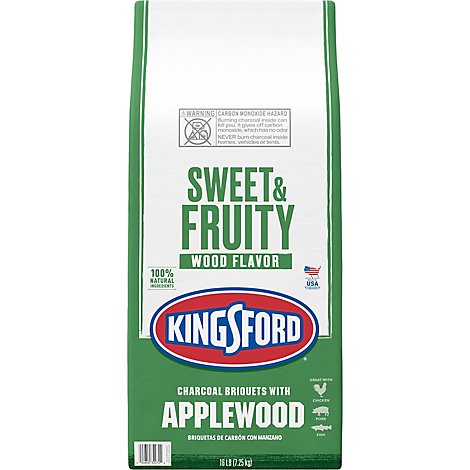 Kingsford Charcoal Briquets With Applewood - 16 Lb