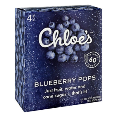 Chloe's Blueberry Pops - 4-2.5 Fl. Oz. - Image 1