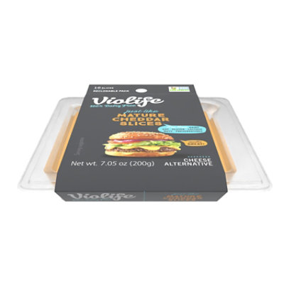 Violife Just Like Mature Cheddar Slices Dairy-Free Vegan - 7.05 Oz - Image 8