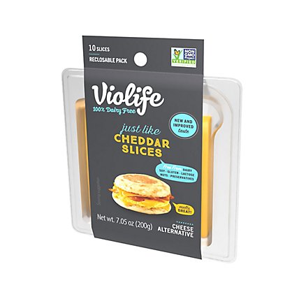 Violife Cheese Slices Cheddar Jl - 7.05 Oz - Image 5