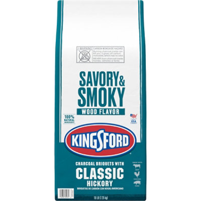 Kingsford Charcoal Briquets With Hickory - 16 Lb