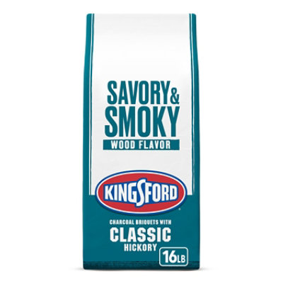 Kingsford Charcoal Briquets With Hickory - 16 Lb