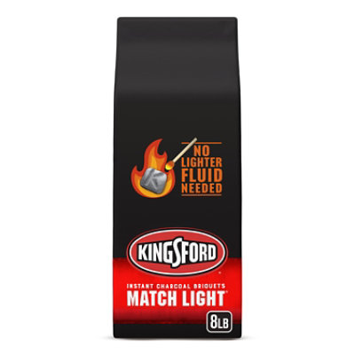 Kingsford Match Light Instant Charcoal Briquettes for Grilling - 8 Lbs - Image 1