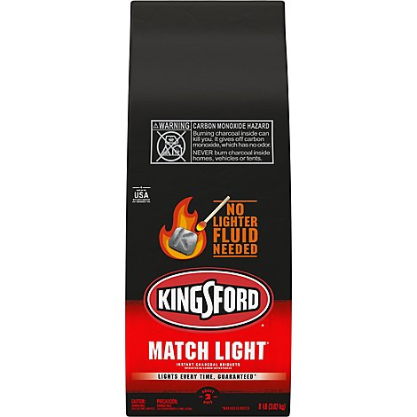 Kingsford Charcoal Briquets Match Light - 8 Lb
