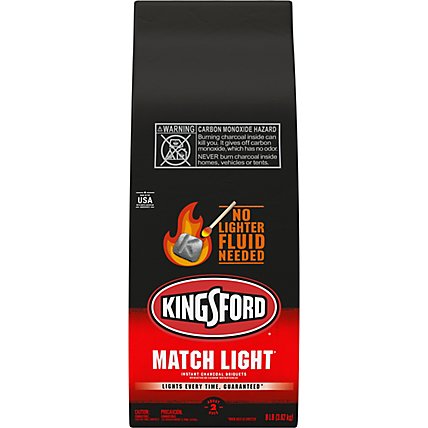 Kingsford Match Light Instant Barbecue Charcoal Briquettes For Grilling - 8 Lbs - Image 1