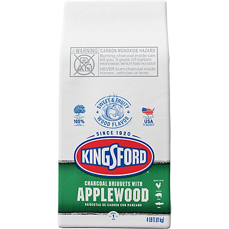 Kingsford Charcoal Briquets With Applewood - 4 Lb