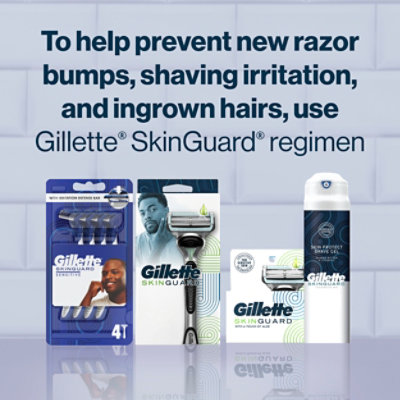 Gillette SkinGuard Mens Razor Blade Blade Refills - 4 Count - Image 7