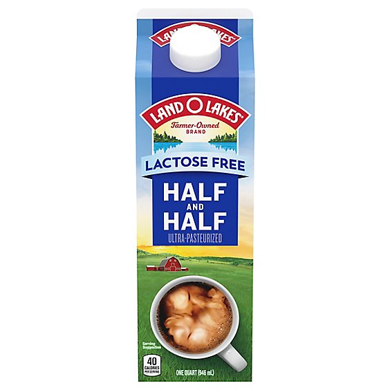Land O Lakes Lactose-Free Half And Half Coffee Creamer - 1 Quart