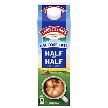 Land O'Lakes Lactose Free Half And Half Coffee Creamer - 1 Quart - Image 1