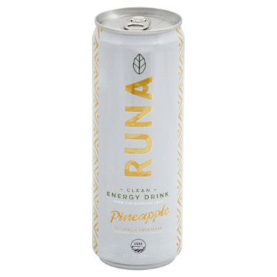 Runa Organic Clean Energy Drink Clean Pineapple Pick Me Up - 12 Fl. Oz.