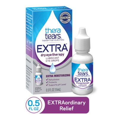 Thera Tears Xtra Eye Drops Lubricant Dry Eye Therapy - 0.5 Fl. Oz. - Image 2