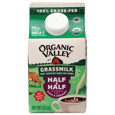 Organic Valley Grassmilk Half & Half Organic 1 Pint - 473 Ml - Image 2