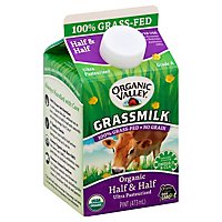 Organic Valley Grassmilk Half & Half Organic 1 Pint - 473 Ml - Image 1