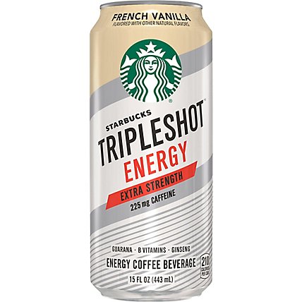 Starbucks Tripleshot Energy Coffee Beverage Extra Strength French Vanilla - 15 Fl. Oz. - Image 2