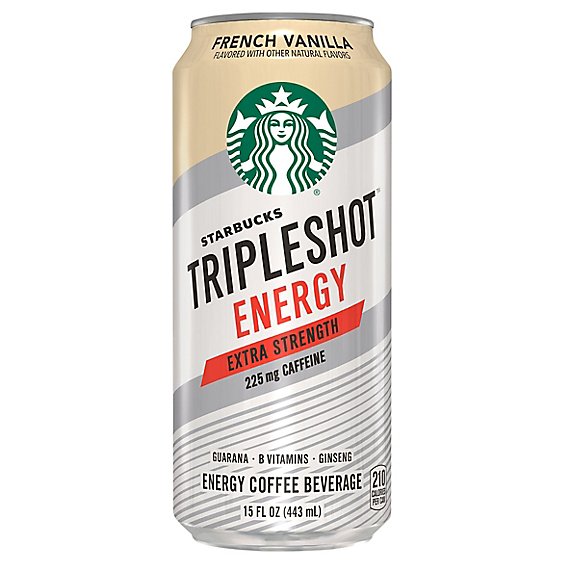 Starbucks Tripleshot Energy Coffee Beverage Extra Strength French Vanilla - 15 Fl. Oz.