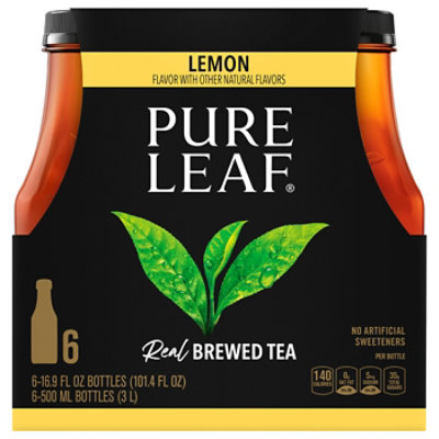 Pure Leaf Tea Brewed Lemon - 6-16.9 Fl. Oz.