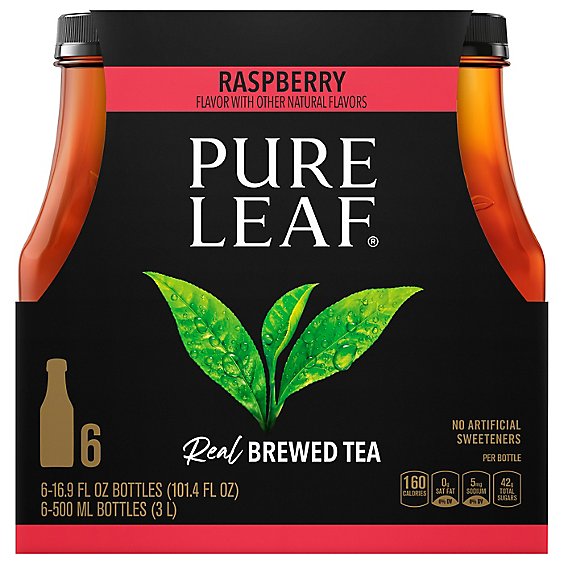 Pure Leaf Tea Brewed Raspberry - 6-16.9 Fl. Oz.