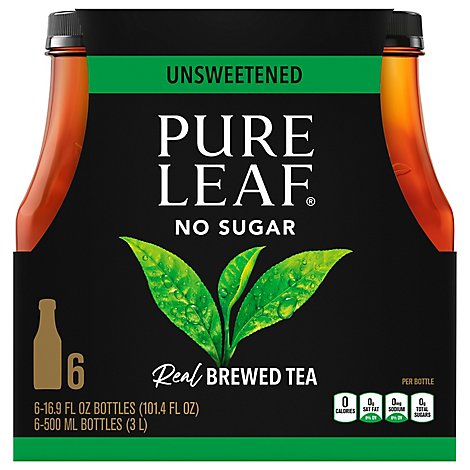 Pure Leaf Tea Brewed Unsweetened - 6-16.9 Fl. Oz.