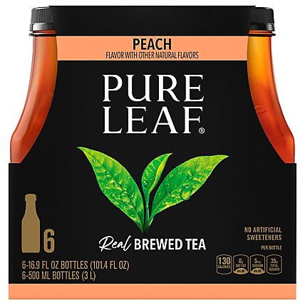 Pure Leaf Tea Brewed Peach - 6-16.9 Fl. Oz. - Image 1