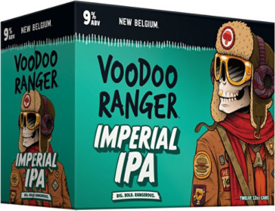 New Belgium Brewing Voodoo Ranger Imperial IPA Beer 9% ABV Cans - 12-12 Fl. Oz. - Image 2