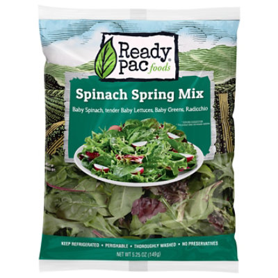 Ready Pac Spinach Spring Mix Salad Bag - 5.25 Oz - Image 1